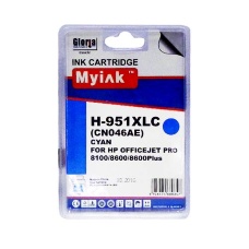 Картридж для (951XL)  HP Officejet Pro 8100/8600/8600Plus/8610/8615/8620/8625/8630/8640/8660 HP Officejet Pro 251dw/276dw CN046AE син (26ml, Pigment) MyInk