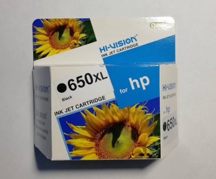КАРТРИДЖ СОВМЕСТИМЫЙ ДЛЯ HEWLETT-PACKARD №650XL   BLACK HI VISION