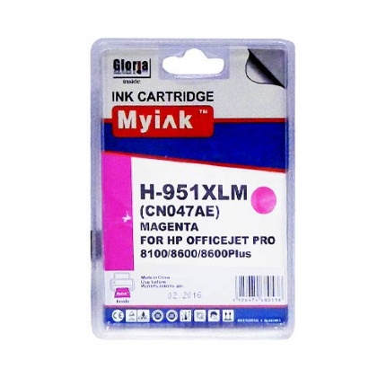 Картридж для (951XL) HP Officejet Pro 8100/8600/8600Plus/8610/8615/8620/8625/ 8630/8640/8660 HP Officejet Pro 251dw/276dw CN047AE кр (26ml, Pigment) MyInk