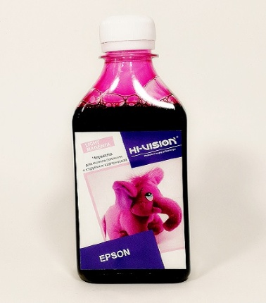 Чернила HI VISION для струйных картриджей Epson универсальные водорастворимые Light Magenta 250 мл