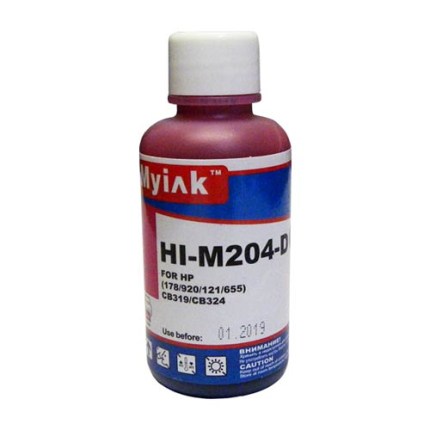 Чернила для HP (178/121/655/901/920) CB319/CB324 (100мл,magenta, Dye) HI-M204-D Gloria™ MyInk