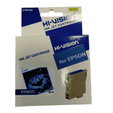 Картридж совместимый (аналоговый) для Epson T0482 (EPI-10048C) Cyan HI VISION