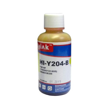 Чернила для HP (178/121/655/901/920) CB320/CB325 (100мл,yellowDye, ) HI-Y204-B Gloria™ MyInk