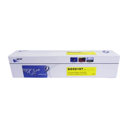 Картридж для EPSON AcuLaser C1100/CX11N  (S050187) Toner Cartr (восстановленный) жел (4К) UNITON Eco