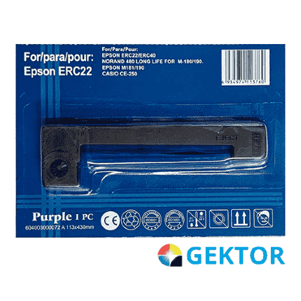 Картридж для EPSON ERC-22 фиолет Китай