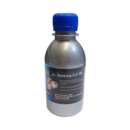 Тонер для SAMSUNG CLP 360 (фл,40,син, Chemical) Silver АТМ