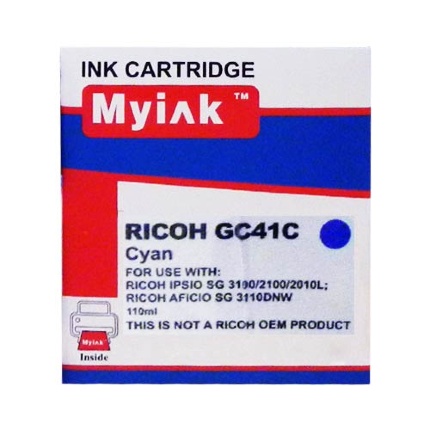 Картридж  гелевый для RICOH Aficio SG2100/3110 type GC 41C син (22ml) MyInk
