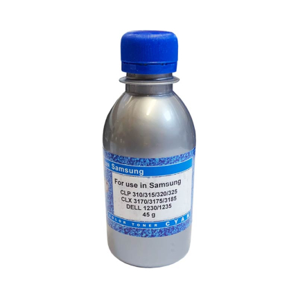 Тонер для SAMSUNG CLP 325/310/320 (фл,45,син,NonChem) Silver ATM