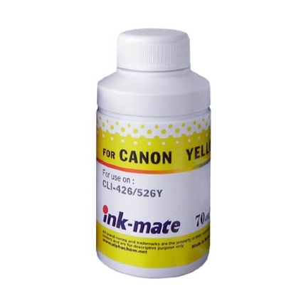 Чернила для CANON CLI-521Y ( 70мл, yellow, Dye) CIM-521C Ink-Mate