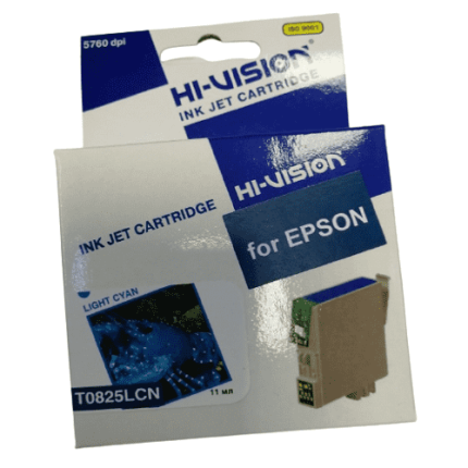 Картридж совместимый (аналоговый) для Epson Т0825 (EPI-10085LC) Light Cyan HI VISION 0 Р
