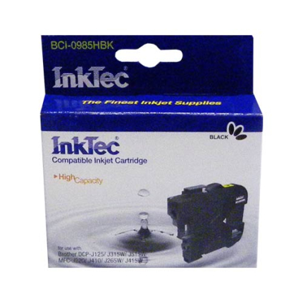 Картридж для Brother DCP-125/315W/515W/MFC-265W/410/415W (LC39/985BK) ч InkTec