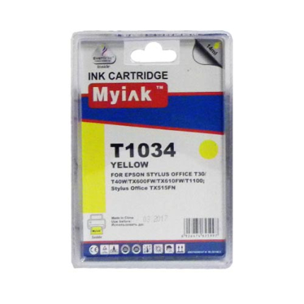 Картридж для (T1034) EPSON St Office T40W/600FW/610FW желт (14ml, Pigment) MyInk