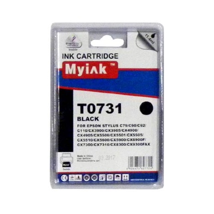 Картридж для (T0731N) EPSON St C79/CX3900/4900/5900 ч (11,4ml, Pigment) MyInk