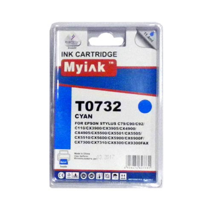 Картридж для (T0732N) EPSON St C79/CX3900/4900/5900 син (11,4ml, Pigment) MyInk