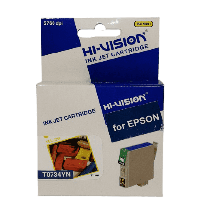 Картридж совместимый (аналоговый) для Epson T0734 Yellow HI VISION