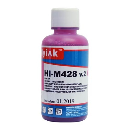 Чернила для HP (178/920/655/933/934/940/951) Officejet Pro 8100/8600/6100/6600/6700/ K5300/K5400/ K550/7610/7110/8000  (100мл,magenta,Pigment) HI-M428 v.2 EverBrite™ MyInk