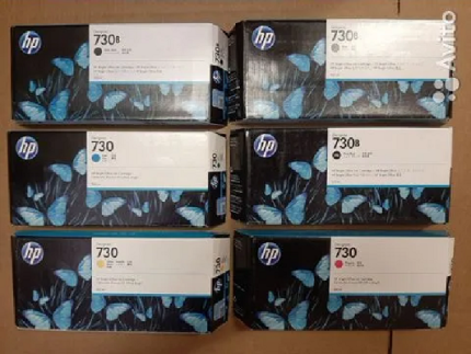 Картридж HP 730, 300ml