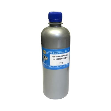 Тонер для HP Color LJ 1500/2500/2550 (фл,150,син,Polyester,TMC013, IMEX) Silver ATM