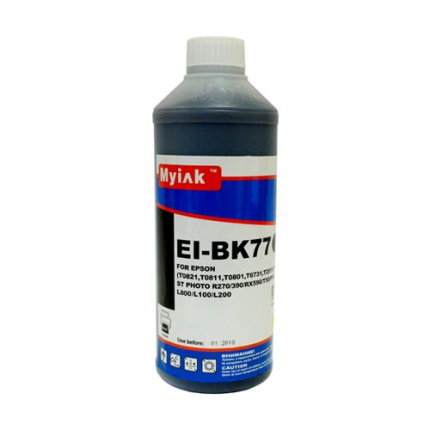 Чернила для EPSON (T0811/T0821/T0801) St Photo T10/T50/P50/R200/R270/RX590 (1л,black ) EI-BK77 Gloria™ MyInk