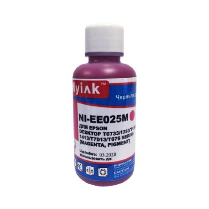 Чернила для EPSON (T0731/T0711/T0921) St C67/91/CX3700/4300/ T40/TX550/S22/SX125 (100мл,magenta, Pigment) EE025M MyInk
