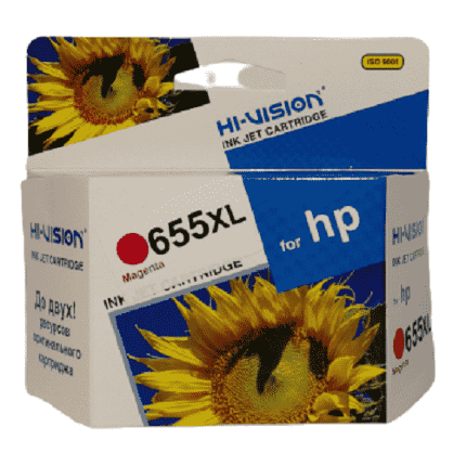 Картридж совместимый (аналоговый) для Hewlett-Packard №655M (CZ111AE) Magenta HI VISION