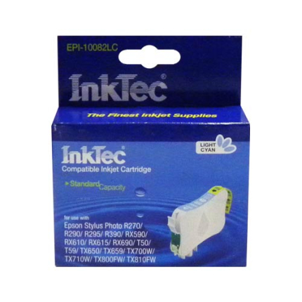 Картридж для (T0825N) EPSON R270/390/RX590/TX700 св.син InkTec