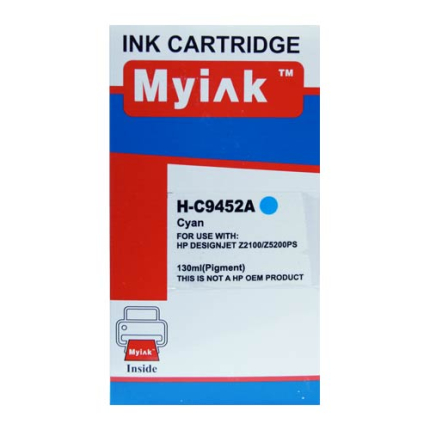 Картридж для ( 70) HP DesignJet  Z2100/Z5200 C9452A син (130ml, Dye) MyInk
