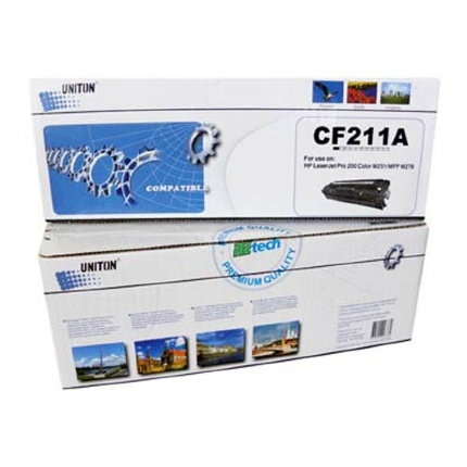 Картридж для HP Color LJ M251/ MFP M276 CF211A (131A) син (1,8K) UNITON Premium