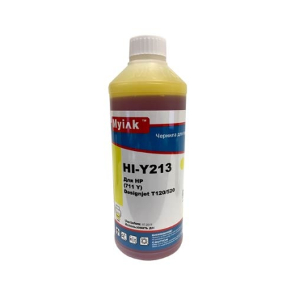Чернила для HP (711) HP Designjet T120/520 (1л, yellow,Dye) HI-Y213 Gloria™ MyInk