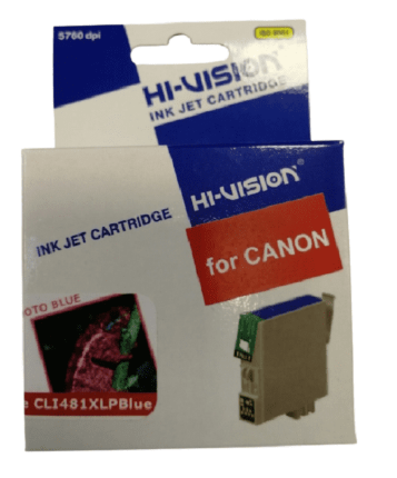 Картридж совместимый (аналоговый) для Canon CLI-481BK XL PhotoBlue HI VISION