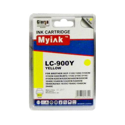 Картридж для Brother DCP-110C/MFC-210C/FAX-1840C (LC900Y) желт MyInk