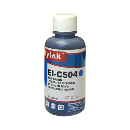 Чернила для EPSON (T0822/T0812/T0802) St Photo T10/T50/P50/R200/R270/RX590 (100мл,cyan) EI-C504 Gloria™ MyInk