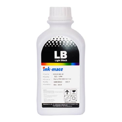 Чернила для EPSON St Pro 7800/9800 (500мл, light black,Pigment) EIM-980LB Ink-Mate