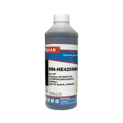 Чернила для HP ( 70) C9448A (1л,matte black, Pigment) HE420MBK MyInk