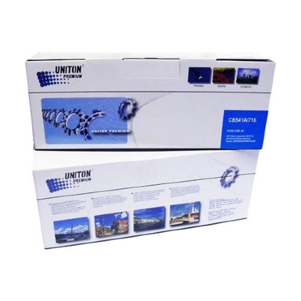 Картридж для HP Color LJ CP 1215/ CM 1312 CB541A (125A)/ CANON LBP-5050 Cartridge 716C син (1,4K) UNITON Premium