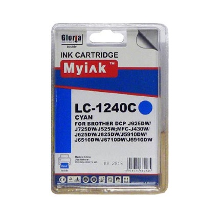 Картридж для Brother MFC-J6510/6710/6910 (LC1240C) син (9,6ml, Dye) MyInk