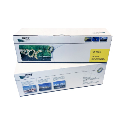 Картридж для HP Color LJ M252/ M277 CF402A (201A) желт (1,4K) UNITON Premium GREEN ECO-PROTECTED