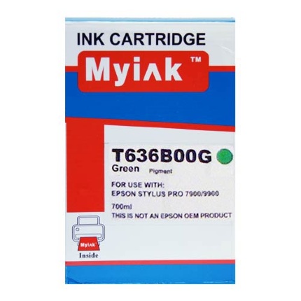Картридж для (T636B) EPSON St Pro 7900/9900 зеленый  (700ml, Pigment) MyInk