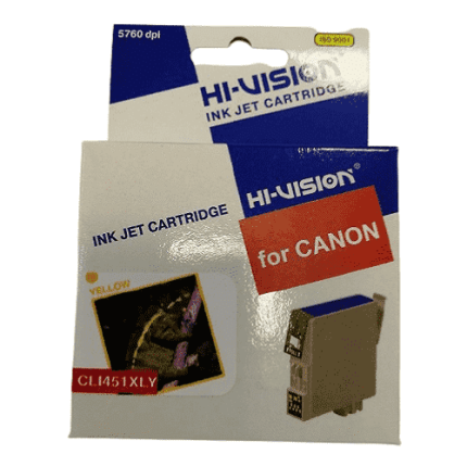 Картридж совместимый (аналоговый) для Canon CLI-451Y XL Yellow HI VISION