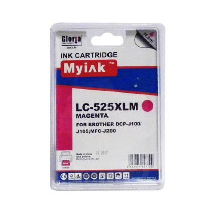 Картридж для Brother MFC-J200/DCP-J100/J105 (LC525XLM) кр (16,6ml, Dye)  MyInk