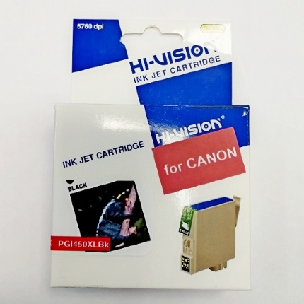Картридж совместимый (аналоговый) для "Canon" PGI-450PGBK XL Black HI VISION
