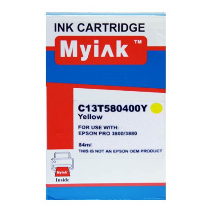Картридж для (T5804) EPSON St Pro 3800/3880 желт (84ml, Pigment, необходим чип оригинального картриджа) MyInk