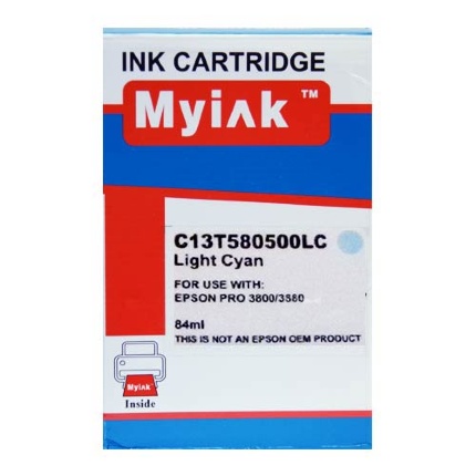 Картридж для (T5805) EPSON St Pro 3800/3880 св.син (84ml, Pigment, необходим чип оригинального картриджа) MyInk