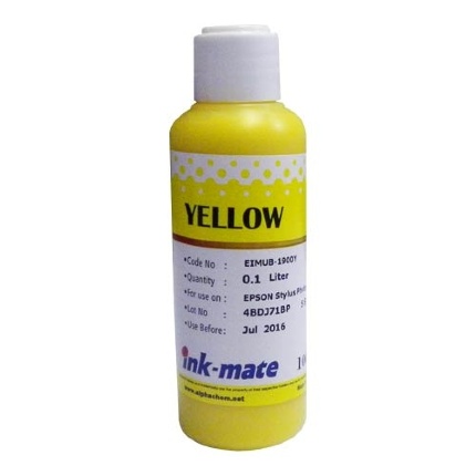 Чернила для EPSON (T0874) R1900/2000 (100мл, yellow, Pigment)  EIMUB-1900Y Ink-Mate