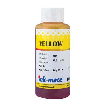 Чернила для EPSON (T6734) L800 (100мл, yellow,Dye ) EIM-801Y Ink-Mate