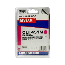 Картридж для CANON  CLI-451XLM PIXMA iP7240/MG6340/5440/7140 кр (12ml, Dye) MyInk
