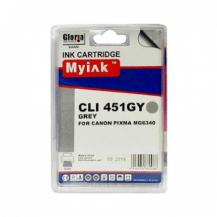 Картридж для CANON  CLI-451XLGY PIXMA MG6340/7140 серый (12ml, Dye)  MyInk