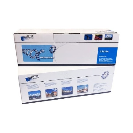 Картридж для HP Color LJ M154/M180/ M181 CF531A (205A) син (0,9K) UNITON Premium (для любого ПО)