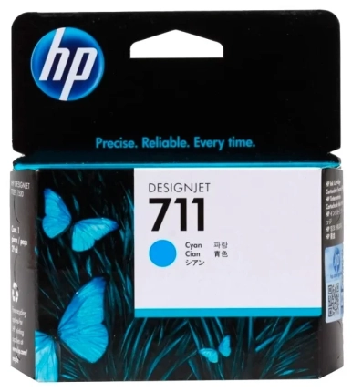 Картридж HP CZ130A  №711 голубой, оригинальный