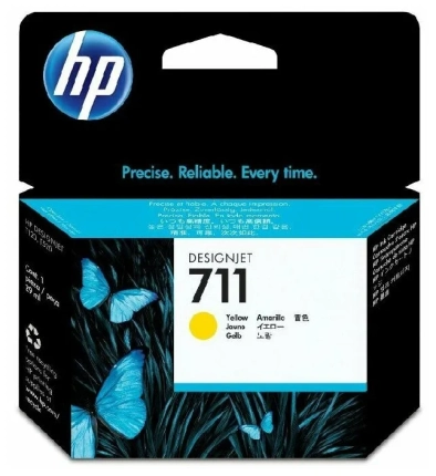 Картридж HP CZ132A №711  желтый для HP DesignJet T120, T52, оригинальный 